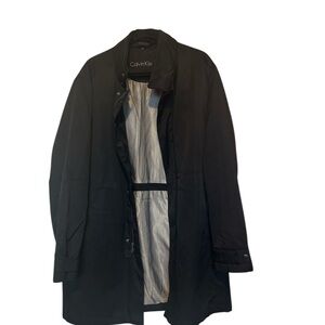 Calvin Klein Men's Black Trench Coat